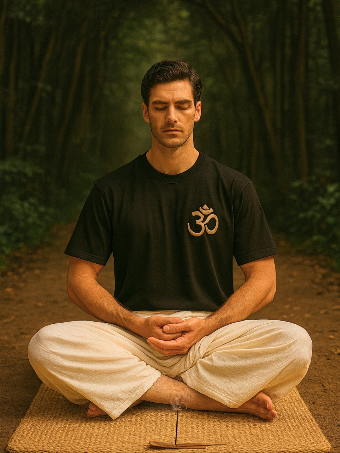 Om Chant Hand Embroidered Tshirt