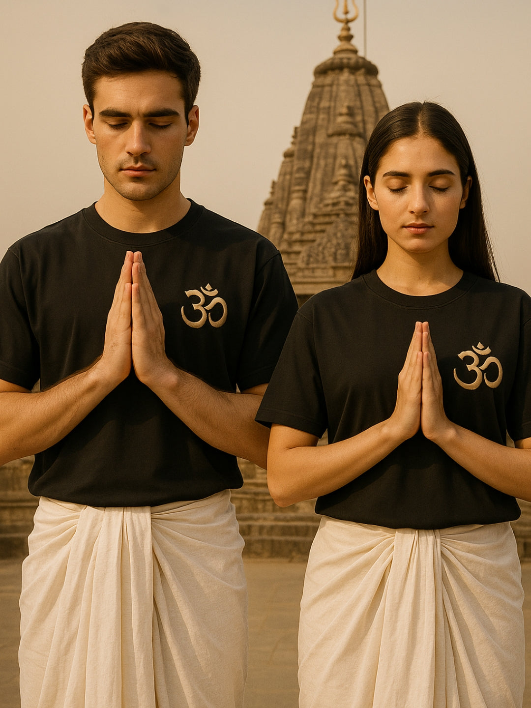 Om Chant Hand Embroidered Tshirt